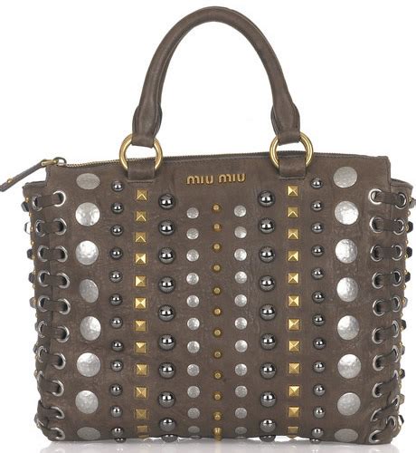 miu miu studded shoulder bag holt renfrew|Miu Miu.